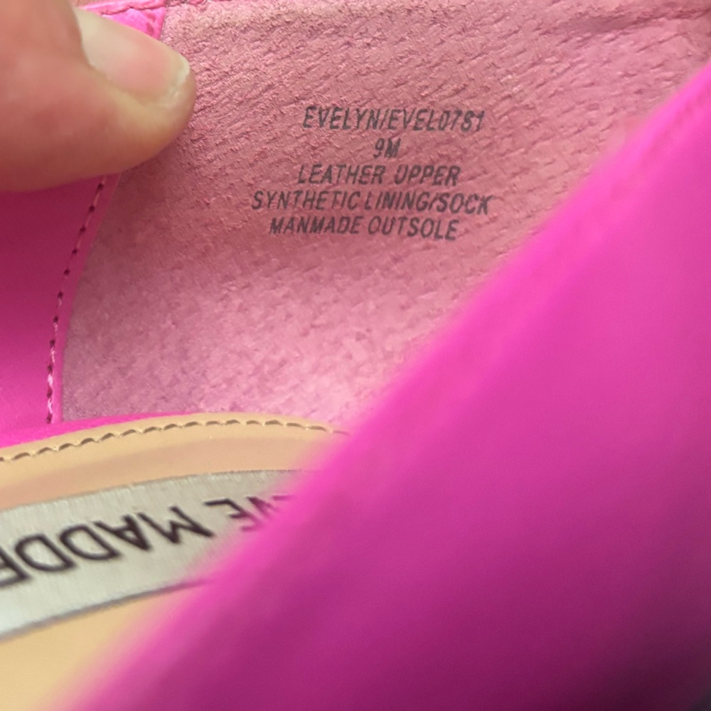 Barbie pink Steve Madden size 9 Evelyn high heels party beach costal sexy luxury - Picture 9 of 9